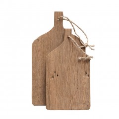 RAW WOODEN BOARDS SET OF 2 